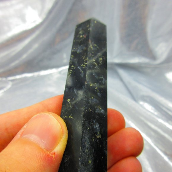 Astrophyllite Polished Tower Generator Crystal Meditation Tool - Picture 4 of 8